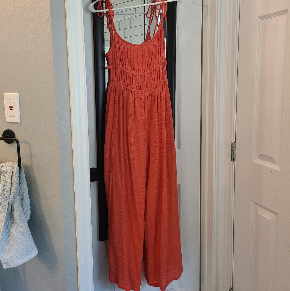 NWT Urban Outfitters Coral Wide Leg Jumpsuit